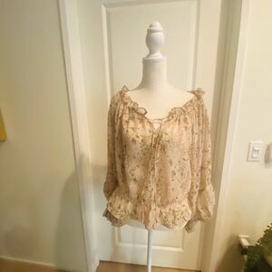 Boho floral blouse